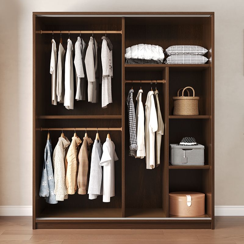 Almari Baju Pintu Geser Kayu Jati