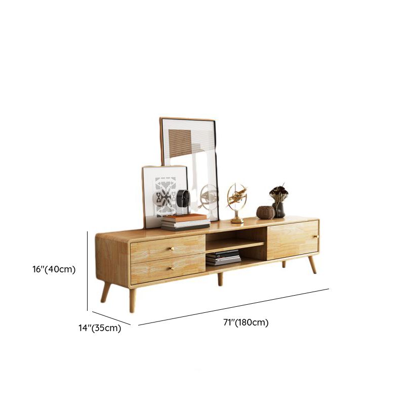 Meja TV Minimalis Kayu Jati 4 Laci – Elegan & Fungsional untuk Ruang Tamu Modern - Image 2