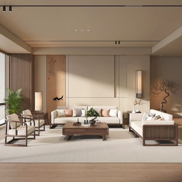 Kursi Sofa Kayu Ruang Tamu Minimalis Modern.